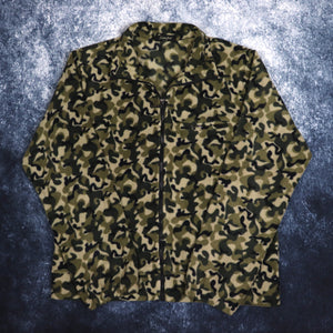 Vintage Camo Fleece Jacket | Large