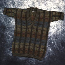 Load image into Gallery viewer, Vintage Checkered V Neck Grandad Vest Jumper | Small
