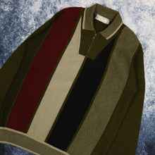 Load image into Gallery viewer, Vintage 90&#39;s Khaki 1/4 Zip Collared Grandad Jumper | Medium
