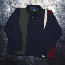 Load image into Gallery viewer, Vintage 90&#39;s Colour Block Collared Sweatshirt | Large
