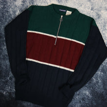 Load image into Gallery viewer, Vintage Colour Block Quarter Zip Jumper
