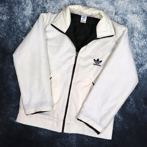 Vintage 90's Cream Adidas Trefoil Puffer Jacket | XS