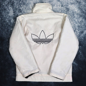 Vintage 90's Cream Adidas Trefoil Puffer Jacket | XS