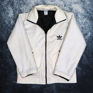 Vintage 90's Cream Adidas Trefoil Puffer Jacket | XS