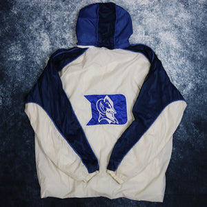 Vintage Cream & Navy Duke Blue Devils Windbreaker Jacket
