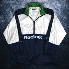 Load image into Gallery viewer, Vintage 90&#39;s Cream &amp; Navy Reebok Half Zip Windbreaker Jacket | 4XL
