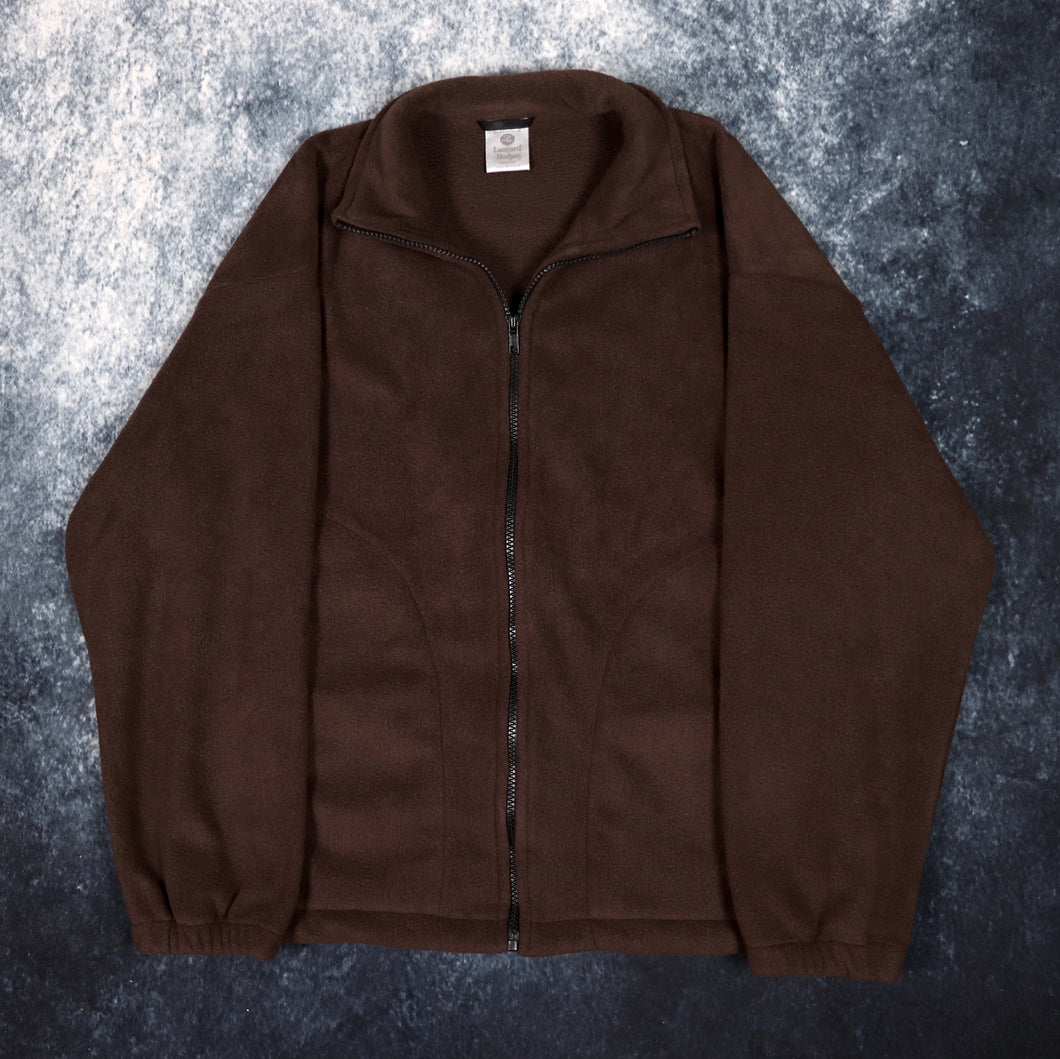 Vintage Dark Brown Leonard Hudson Fleece Jacket | Small