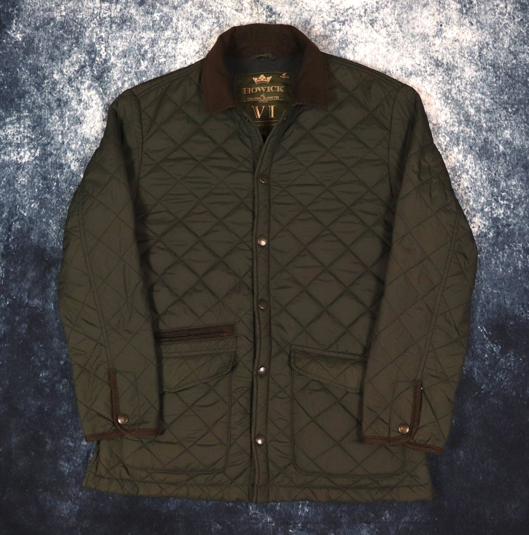 Vintage Dark Green Fleece Lined Quilted Hunting Jacket | Large