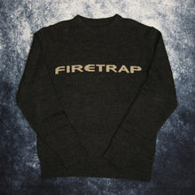 Load image into Gallery viewer, Vintage Dark Grey Firetrap Jumper
