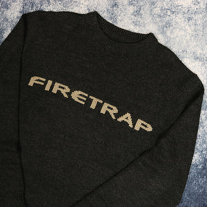 Vintage Dark Grey Firetrap Jumper