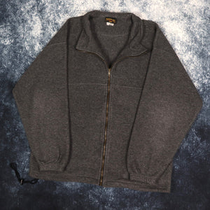 Vintage Dark Grey Marshlands Canada Fleece Jacket | Large
