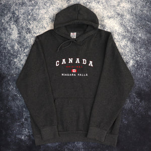 Vintage Dark Grey Niagara Falls Canada Hoodie | Medium