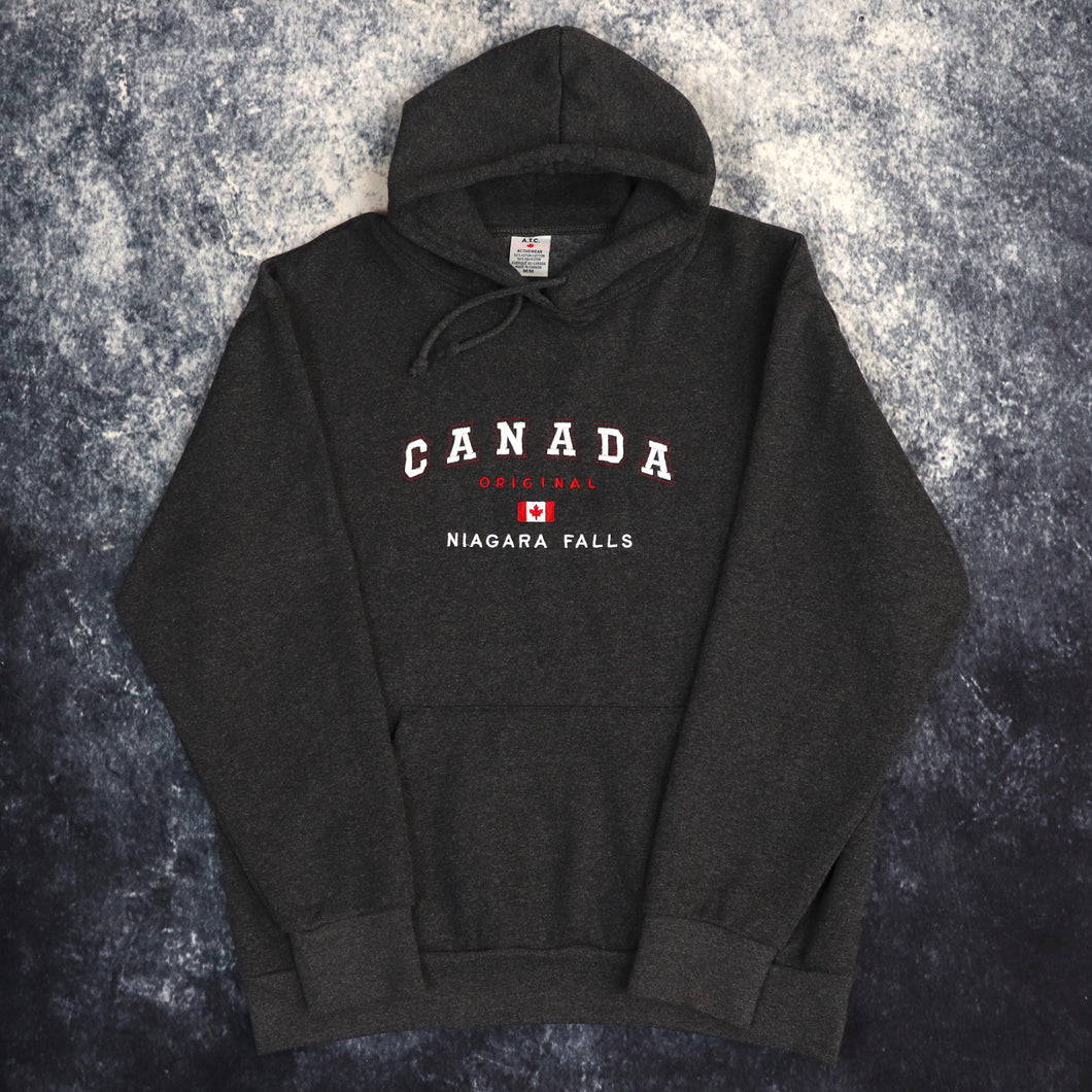 Vintage Dark Grey Niagara Falls Canada Hoodie | Medium