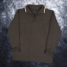 Load image into Gallery viewer, Vintage Dark Grey/Brown Peter Storm 1/4 Zip Jumper | Medium
