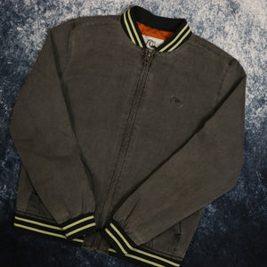Vintage Dark Grey Quiksilver Bomber Jacket