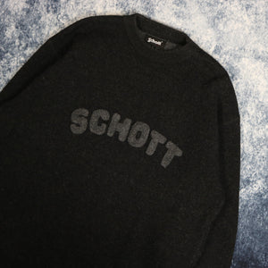 Vintage Dark Grey Schott Jumper