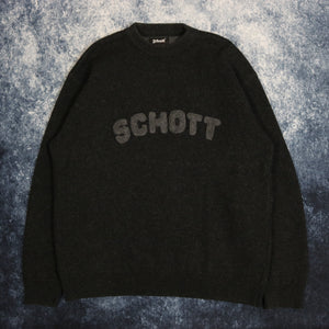 Vintage Dark Grey Schott Jumper
