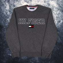 Load image into Gallery viewer, Vintage Dark Grey Tommy Hilfiger Sweatshirt | Medium
