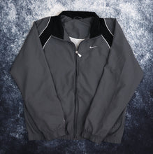 Load image into Gallery viewer, Vintage Dark Grey &amp; Black Nike Windbreaker Jacket | XS
