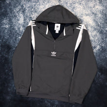 Load image into Gallery viewer, Vintage Dark Grey, Navy &amp; White Adidas Trefoil Jacket | Small
