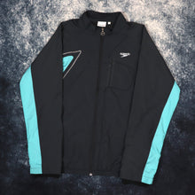 Load image into Gallery viewer, Vintage Dark Grey &amp; Teal Speedo Windbreaker Jacket | Large
