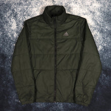 Load image into Gallery viewer, Vintage Dark Khaki Adidas Quilted Jacket | Small
