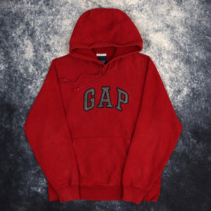 Vintage Deep Red GAP Spell Out Hoodie | Small