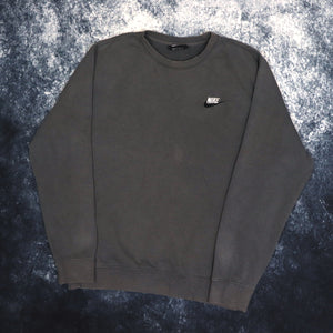 Vintage Faded Dark Grey Nike Sweatshirt | XS