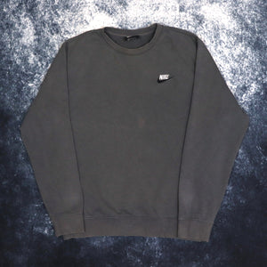 Vintage Faded Dark Grey Nike Sweatshirt | XS
