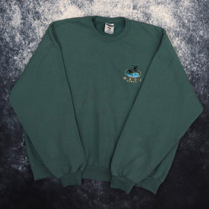 Vintage 90's Faded Green Maui Hawaii Sweatshirt | XL