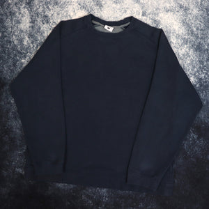 Vintage Faded Navy Columbia Sweatshirt | Large