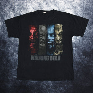 Vintage Faded Navy The Walking Dead T Shirt | Large
