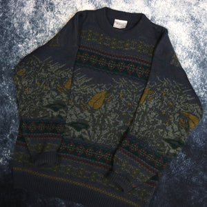 Vintage Fair Isle Grandad Jumper | Large