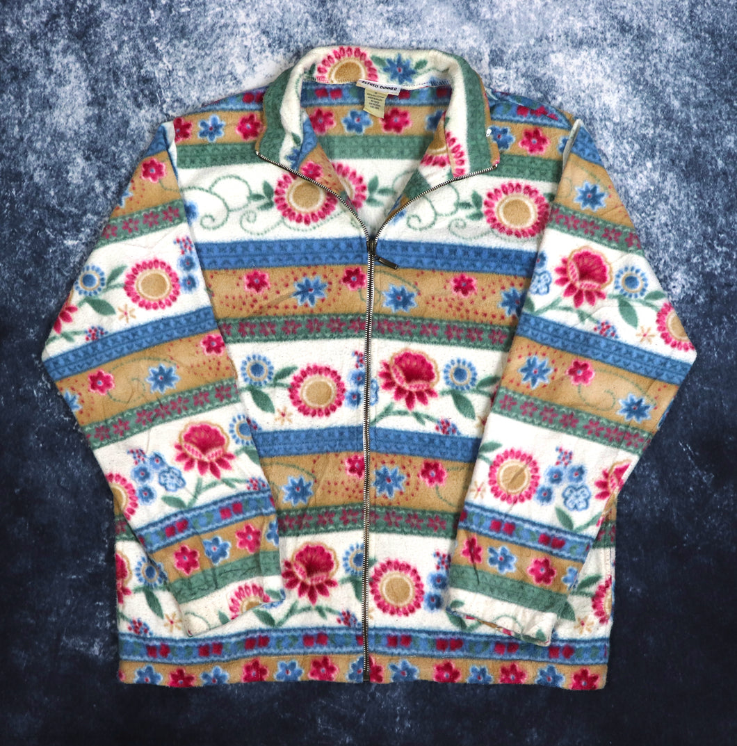 Vintage Floral Fleece Jacket | Small