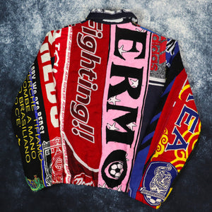 Vintage Football Scarf Jacket | Large