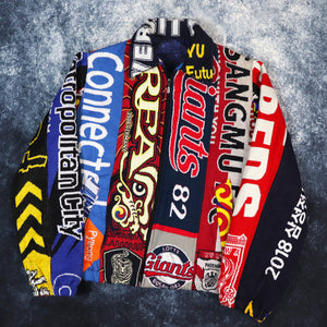 Vintage Football Scarf Jacket | Large