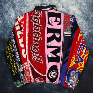 Vintage Football Scarf Jacket | Large