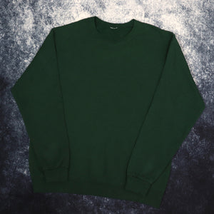 Vintage Forest Green Blank Sweatshirt | Large