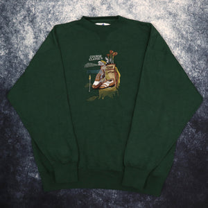 Vintage 90s Forest Green Golf Sweatshirt | XL