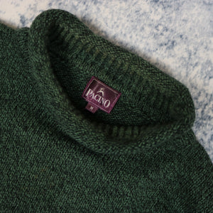 Vintage Forest Green High Neck Jumper