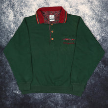 Load image into Gallery viewer, Vintage Forest Green North Western Collared Sweatshirt | Medium
