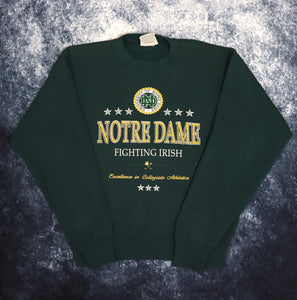 Vintage Forest Green Notre Dame Fighting Irish Sweatshirt | XS