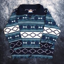 Load image into Gallery viewer, Vintage Geometric 1/4 Zip Fleece Sweatshirt | Large

