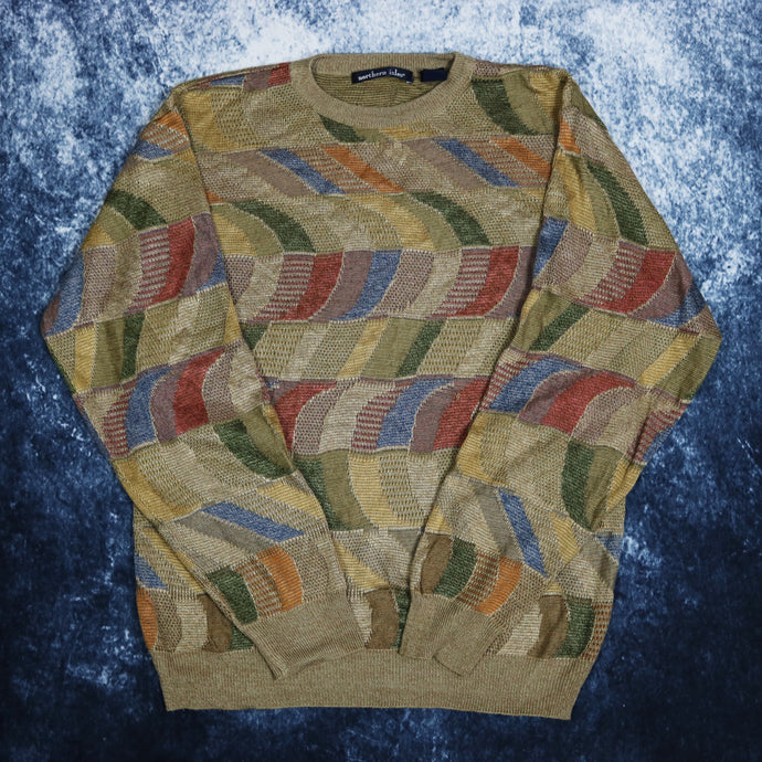 Vintage Geometric Grandad Jumper