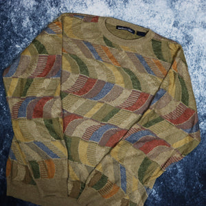 Vintage Geometric Grandad Jumper