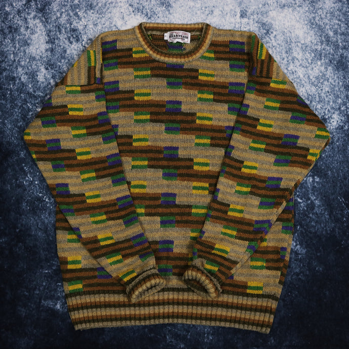 Vintage Geometric Grandad Jumper