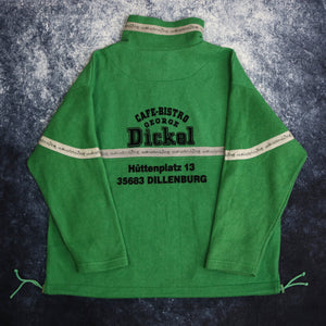Vintage Green 1/4 Zip Fleece Sweatshirt