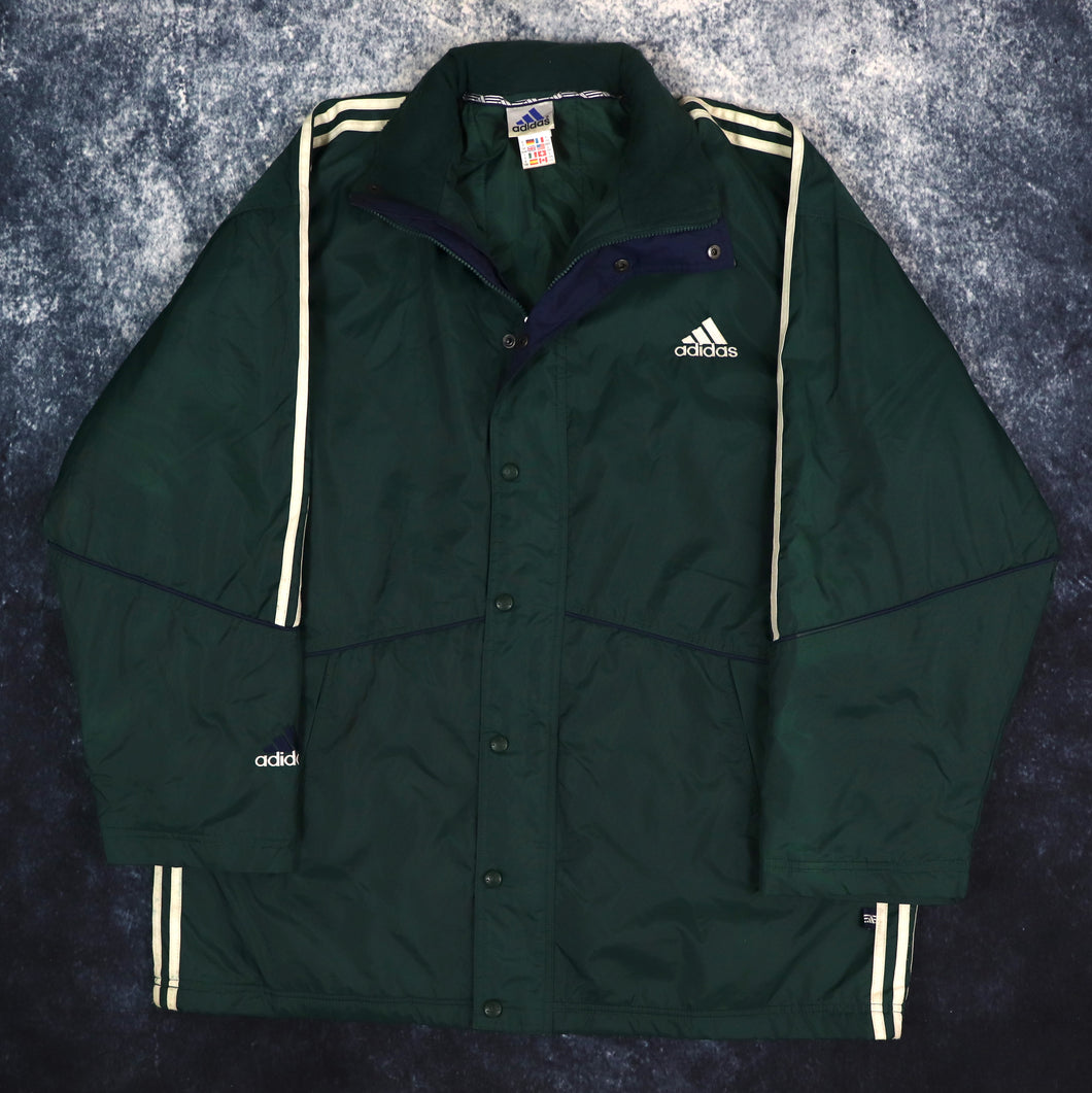 Vintage Green Adidas Coach Jacket | 4XL