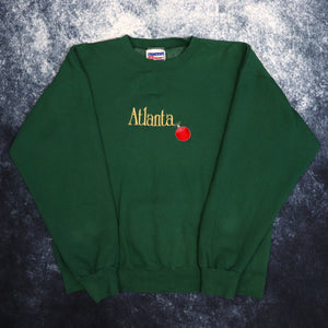 Vintage Green Atlanta Spell Out Sweatshirt | Medium