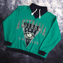 Load image into Gallery viewer, Vintage Green Australia Perth 1/4 Zip Sweatshirt | XS
